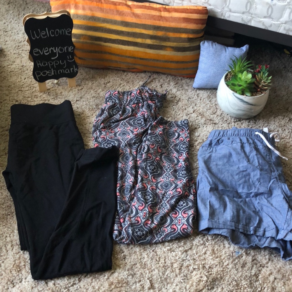 1 short, 1 leggings, 1 joggers